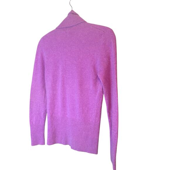 Apt 9 100% Cashmere Purple Long Sleeve Cowl Neck Sweater sz M - Picture 7 of 9
